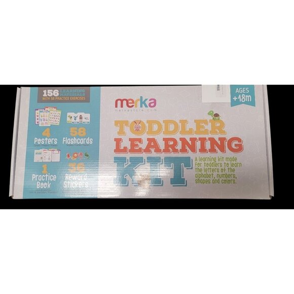Merka Toddler Learning Kit: Posters Flashcards Book & Stickers - Picture 9 of 9